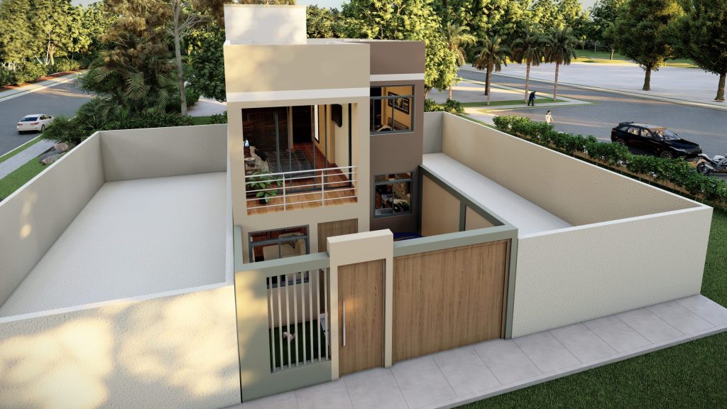 E. FRONTAL PERSPECTIVA